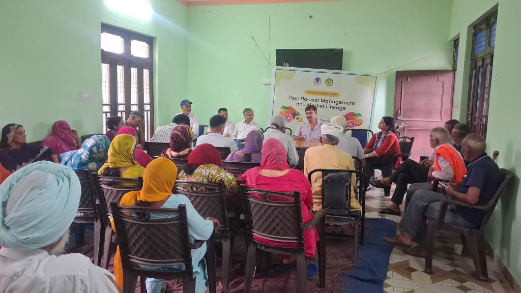 HPSHIVA Project Training in Balh Farmers Learn Scientific Horticulture Techniques